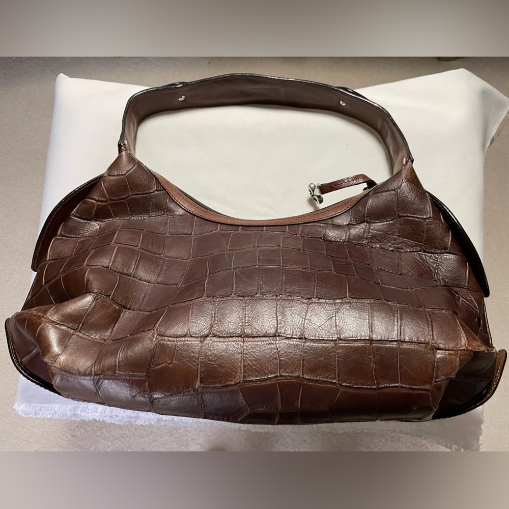 COUTURE DONALD J PLINER Handbag.   Made in the mountains of Italy.  Dark brown